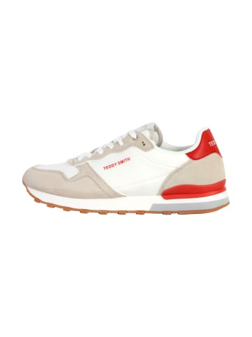 Leder-Sneaker Weiß