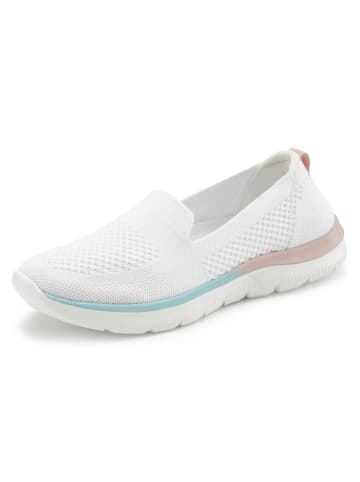 Slipper in weiß/mehrfarbig