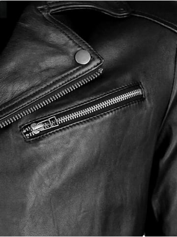 Lederjacke 8001 in schwarz