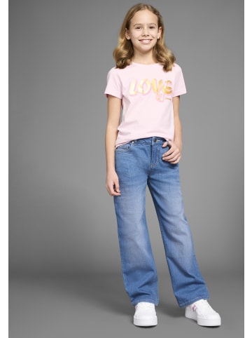 Loose-fit-Jeans in blue stone washed
