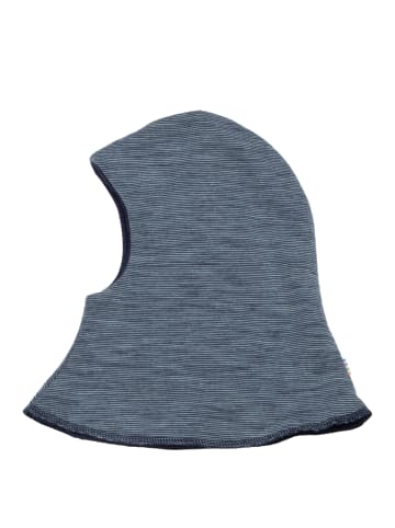 Schlupfmütze aus Merinowolle in blau