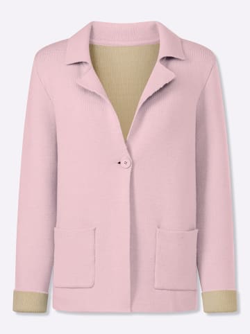 Strickblazer in hellrosé