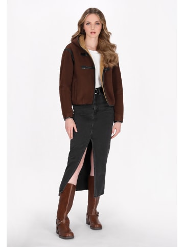 Women Jacket in chocolate black