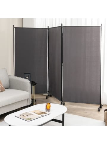 Raumteiler 3 tlg. 180cm in Grau