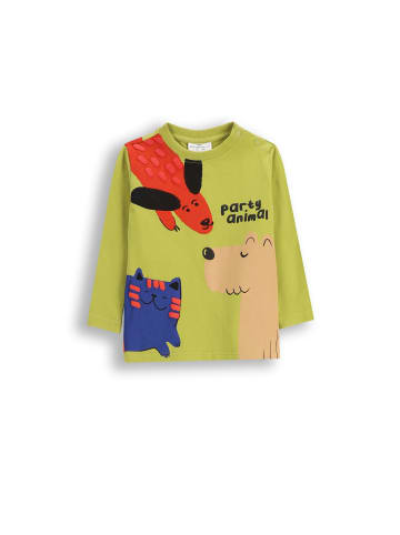 Langarmshirt in olivgrün