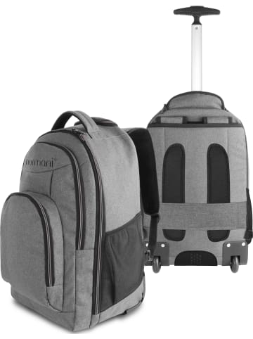 Rucksack mit Trolleyfunktion 30 Liter Yori in Grau