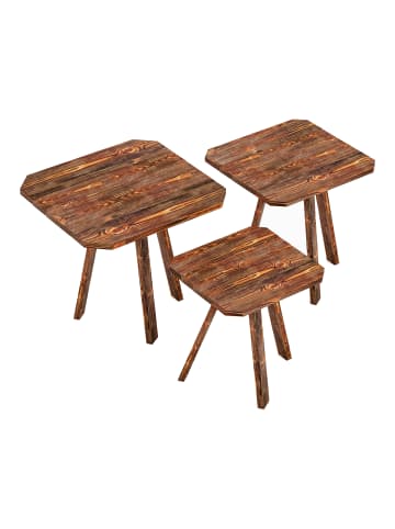 Satztisch Masku in Braun (H)50cm (B)30cm (T)30cm