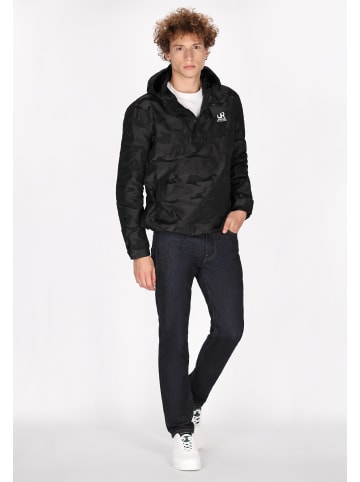 Herren Schlupfjacke in Grau Camouflage