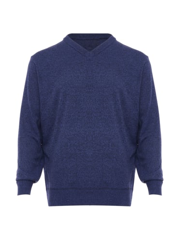 Herren Pullover in Blau Melange