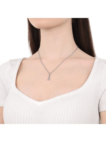 Kette mit Anhänger Silber 925, rhodiniert in Silber