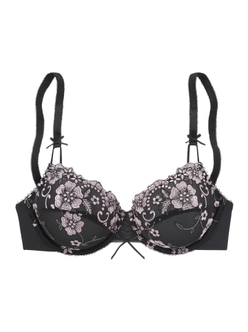 Bügel-BH in schwarz-rose