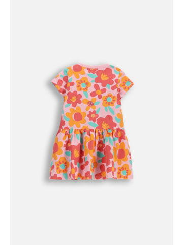 Kleid mit kurzem Ärmel in bunt