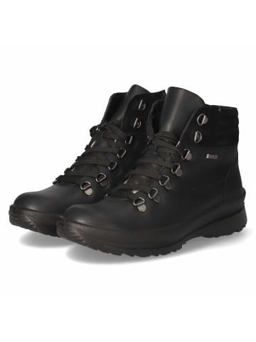 Schnürstiefeletten in schwarz