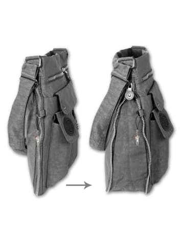 Umhängetasche Nylon grau ca. 31cm
