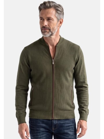 Strickjacke Basic in Dunkelgrün