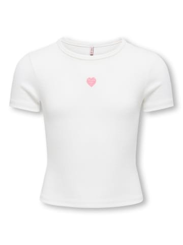 Kurzarm T-Shirt KOGELVA Basic in cloud dancer