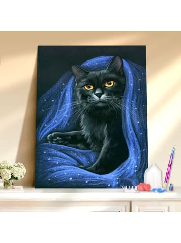 Diamond Painting-"Der magische Kater" 