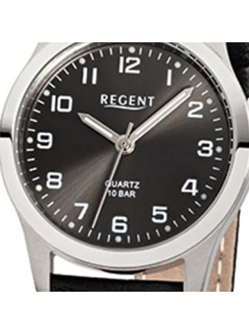Analog-Armbanduhr Regent Titan-Uhren schwarz klein (ca. 28mm)