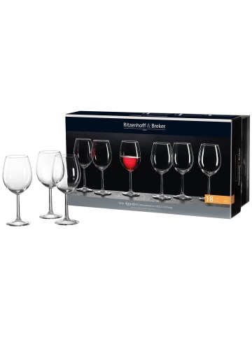 18-tlg. Rotweingläser Vio 4Gastro in Transparent 430 ml