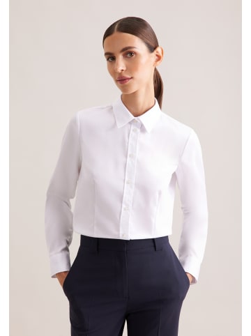 Klassische Bluse Regular in Weiß