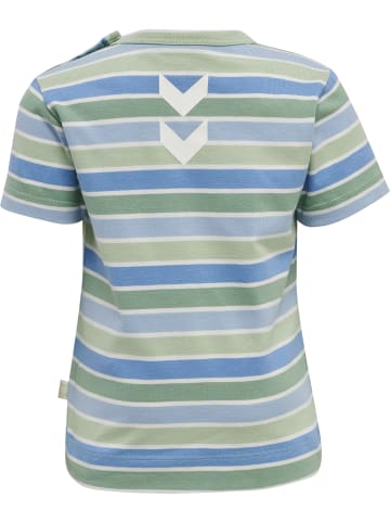 Druckknopf T-Shirt Hmlpelle Jungen in GRAYED JADE