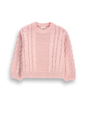 Strickpullover in gedämpftes Rosa