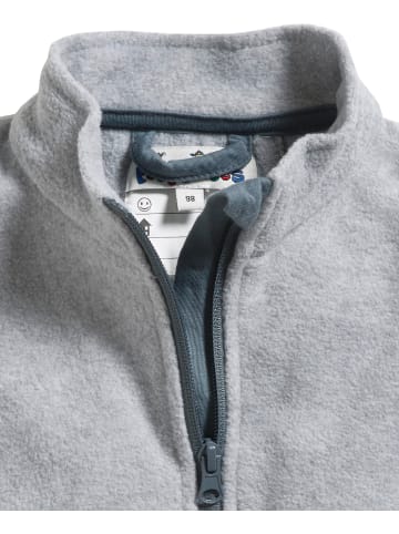 Fleece-Weste in Grau/Melange