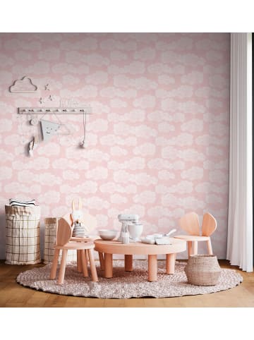 Tapete Cosy Clouds in Rosa