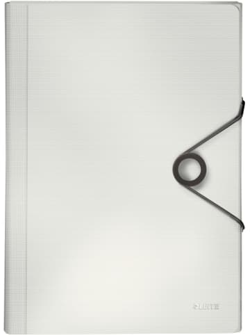 Fächermappe Solid A4 PP mit 6 Fächern weiß