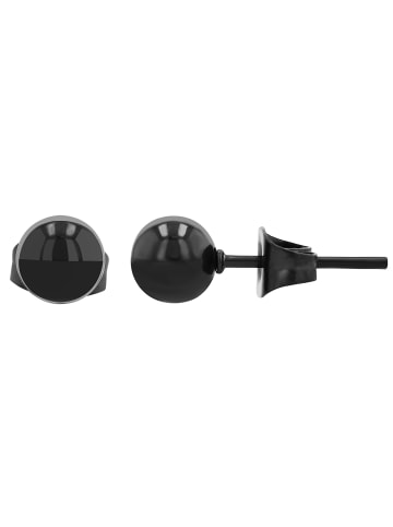 Unisex Ohrringe – Ohrstecker aus Edelstahl in schwarz