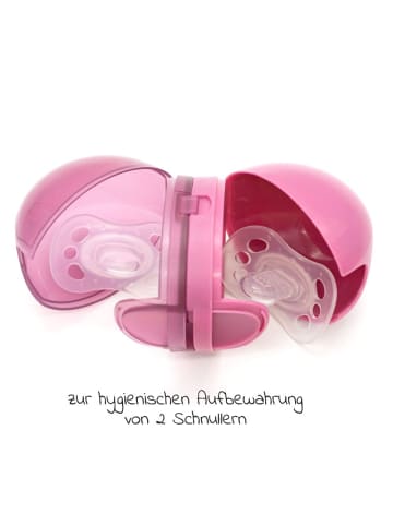 Schnullerbox Duo - Beere in rosa