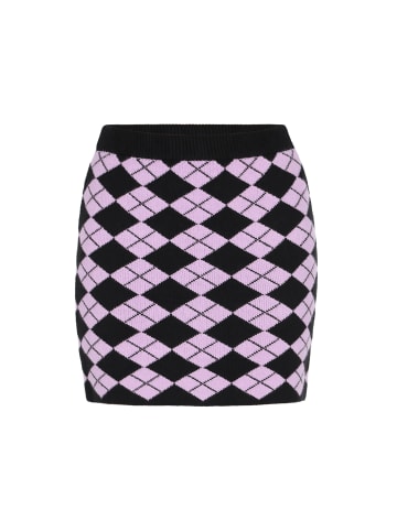 Women Skirt in black lilac