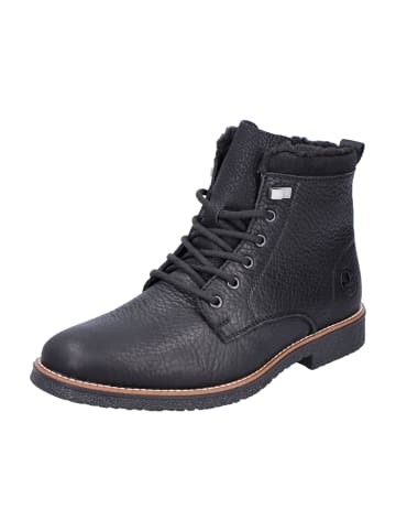 Schnürstiefeletten in Schwarz