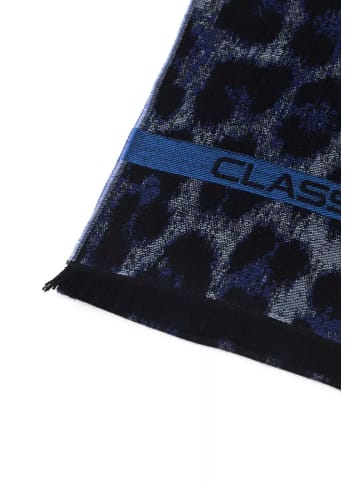 Blau Wolle Herren Schal