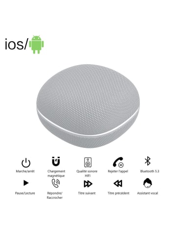 Bluetooth-Ohrhörer mit Geräuschunterdrückung in Weiß
