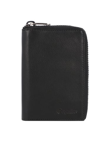Oslo Nappa Geldbörse RFID Leder 8 cm schwarz