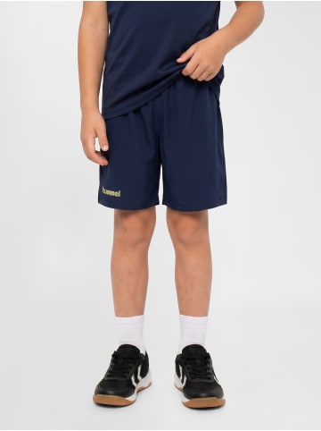 Verstellbare Taille Kurze Hose Hmlblaze Kinder in MARINE/SHADOW LIME