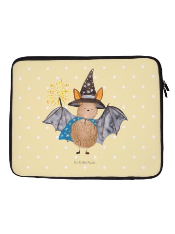Laptop Tasche Fledermaus Zauberer ohne Spruch in Gelb Pastell