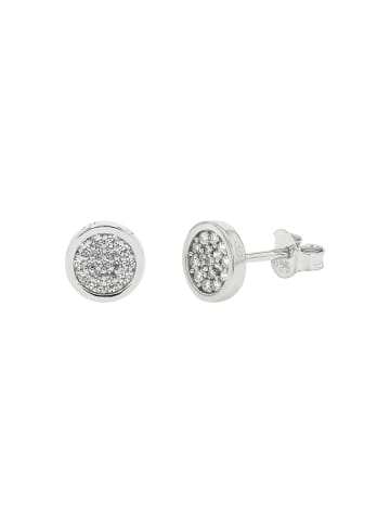 Ohrstecker Silber 925, rhodiniert in silber