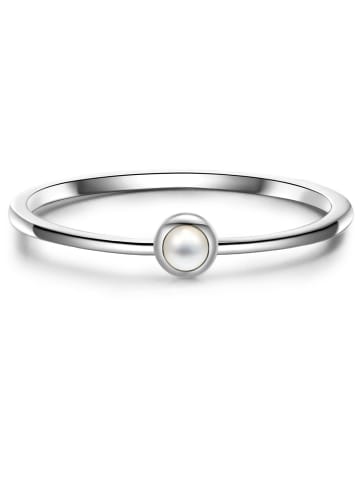 Ring aus Sterling Silber mit Perlmutt in silber