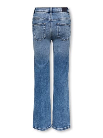 Jeans mit weitem Bein in Medium Blue Denim