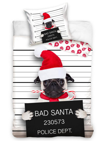 Bettwäsche-Set "Weihnachten - Bad Santa" in Bunt