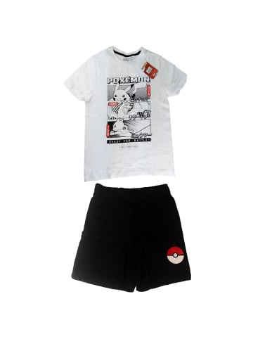 Pokémon Schlafanzug für Kinder Short Pyjama in Weiß