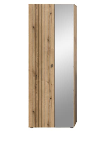 Garderobenschrank Evoke Eiche 70 x 192 cm, Schuhschrank mit Spiegel