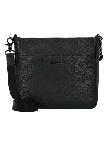 Mellow Umhängetasche Leder 27 cm nero