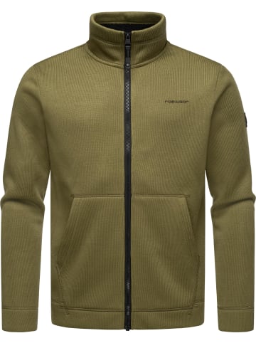 Sweatjacke Fabbian Collar in Olive