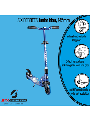 Aluminium Scooter Junior 145 mm in blau