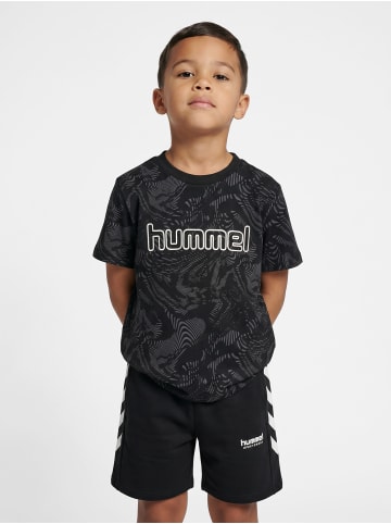 T-Shirt Hmljr Aop Lebensstil Kinder in BLACK