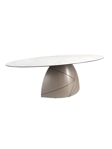 Esstisch 1206 in Weiß / Taupe – (B)240 x (H)76 x (T)120 cm