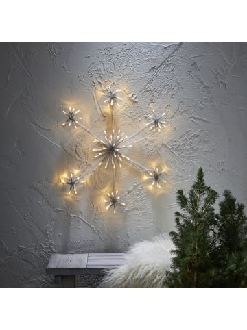 LED Schneeflocke Wanddeko hängend 90LED für Außen D: 50cm in weiß